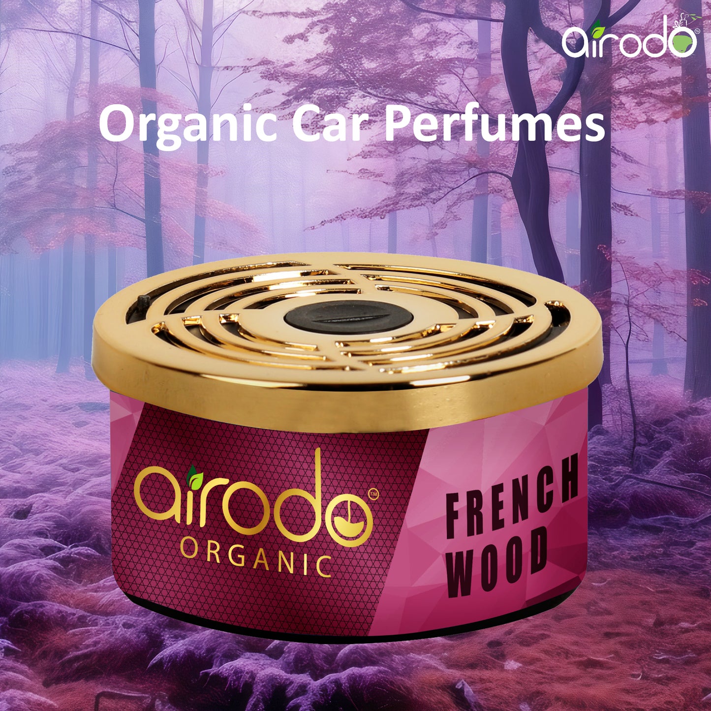 French Wood Organic Car Perfume, Air Freshener to Freshen'up Your Car