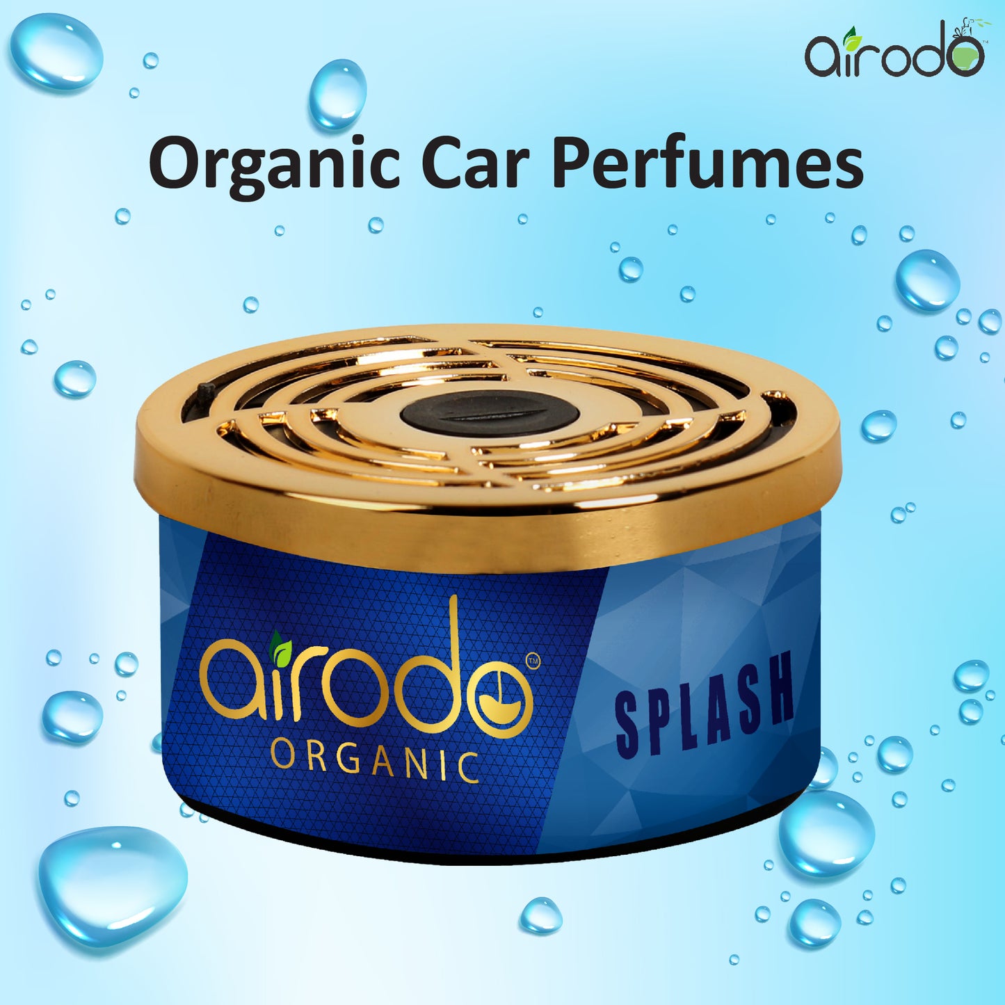 Dual Technology Organic Splash Air Fershner for Car Fragrance