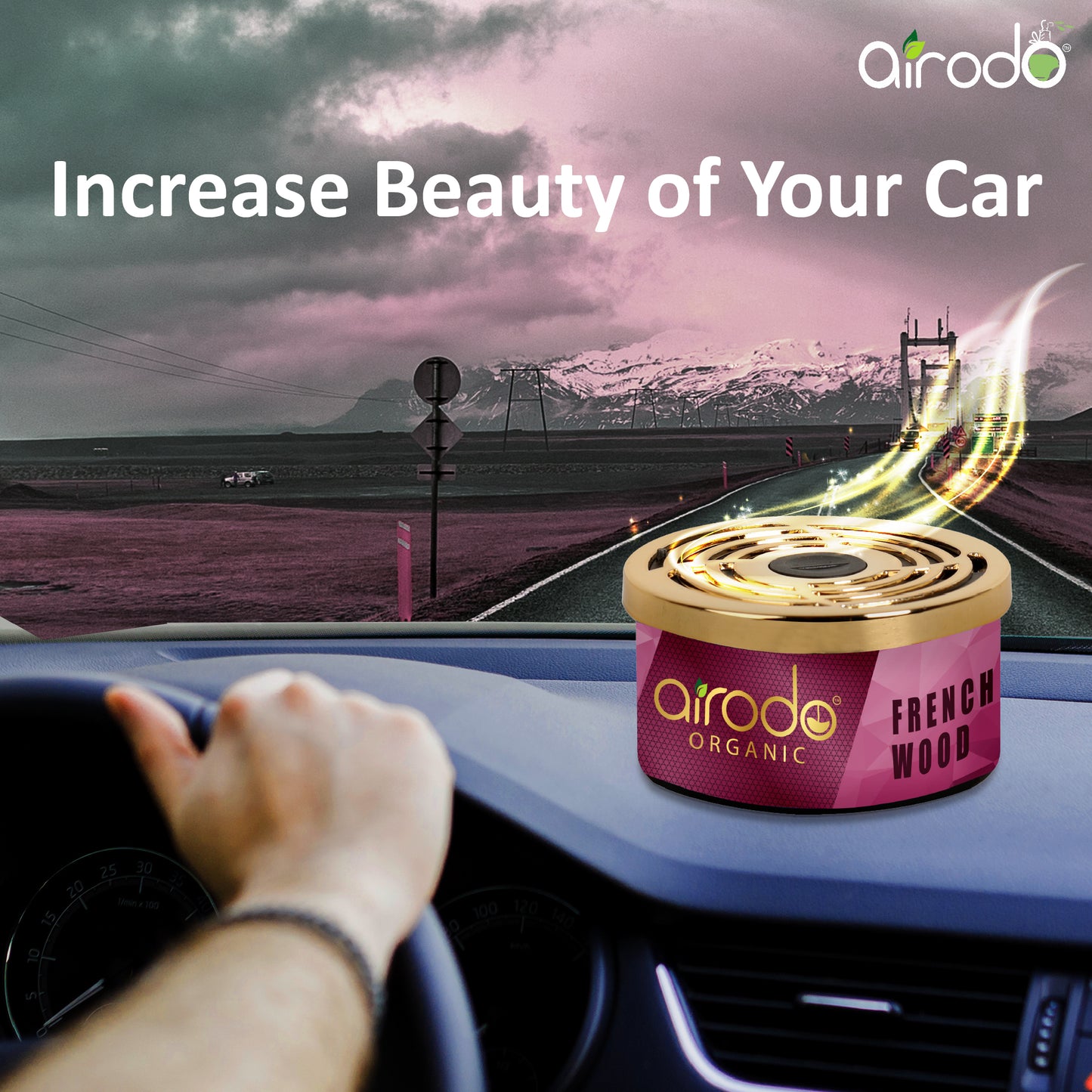 French Wood Organic Car Perfume, Air Freshener to Freshen'up Your Car