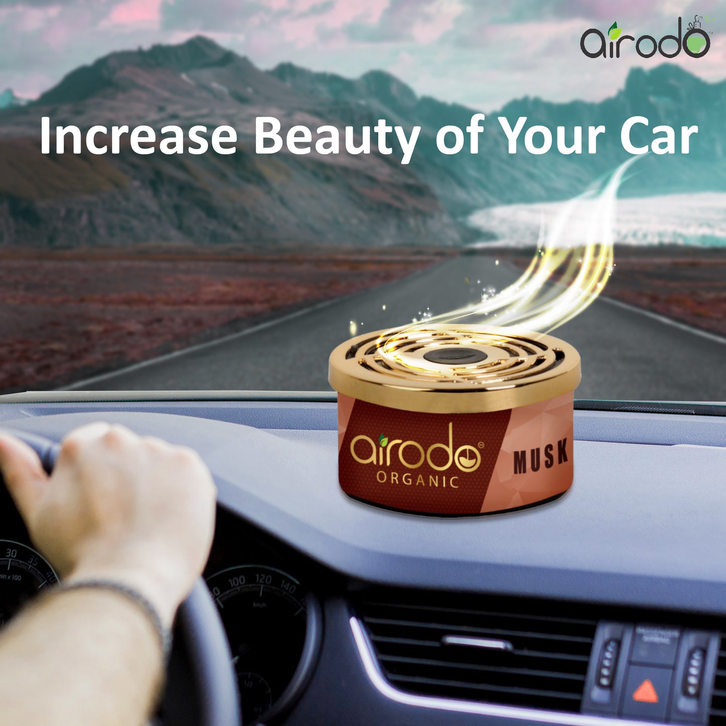 Organic Car Perfume,  Air Freshener to Freshen'up Your Car - 40 g