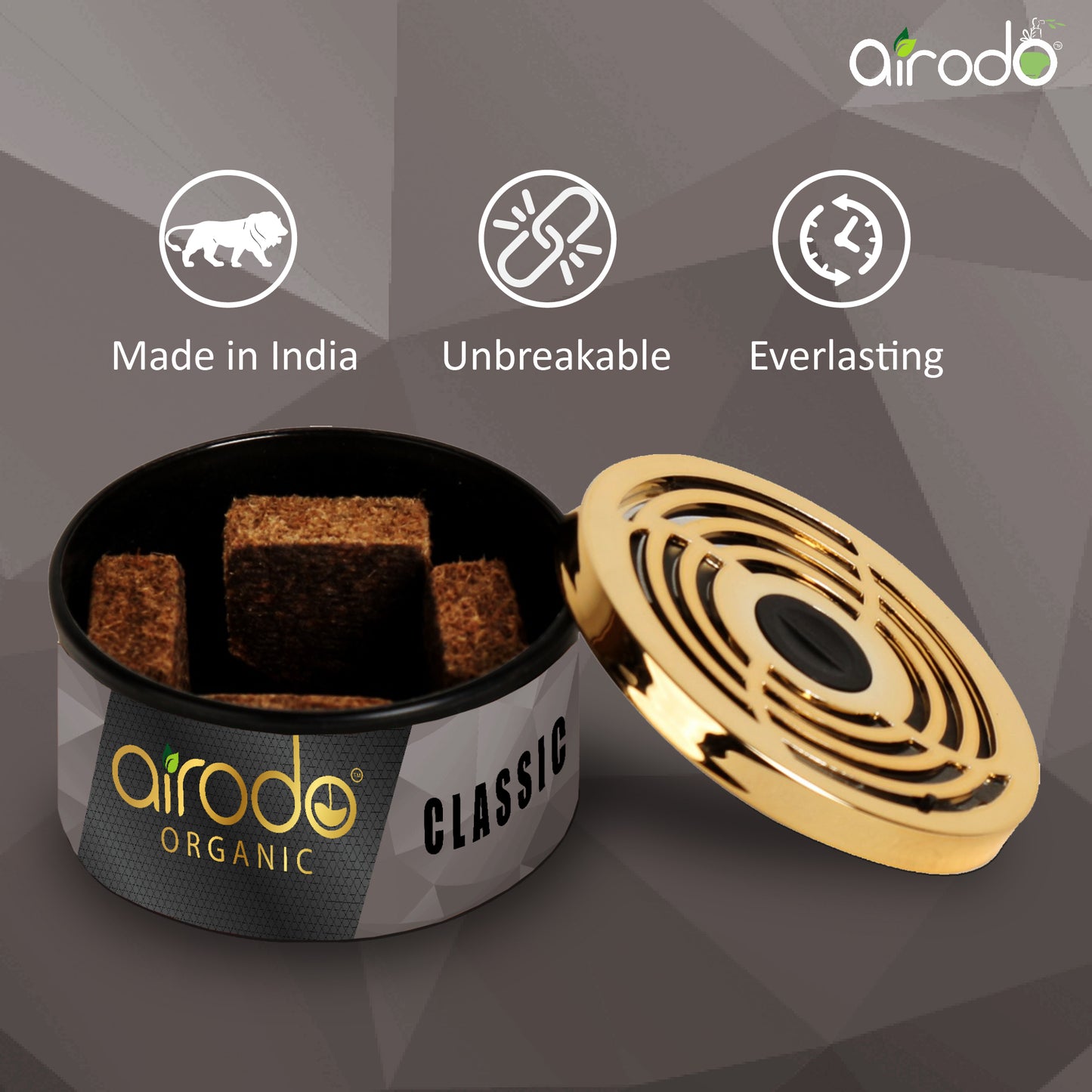 Organic Classic Car Perfume, Air Freshener to Freshen up Your Car - 40 g