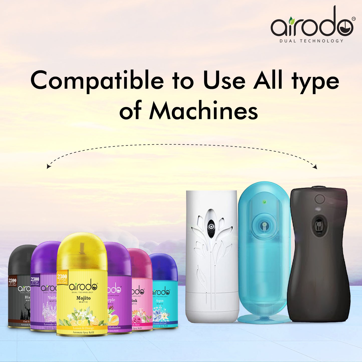 Mojito Matic Automatic Air Fershner lemon and Orange Fragrance