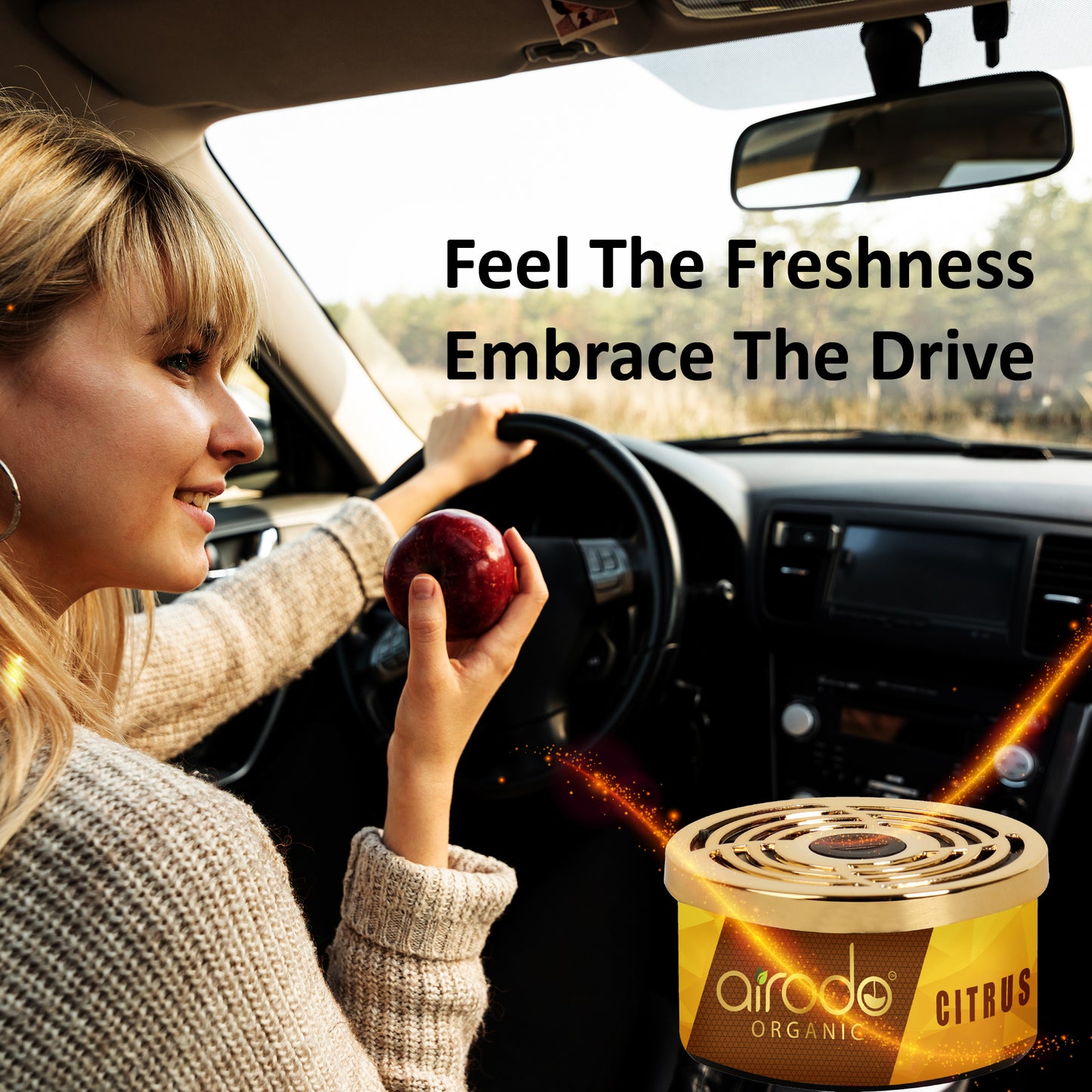 Citrus Organic Car Perfume, Air Freshener to Freshen up Your Car