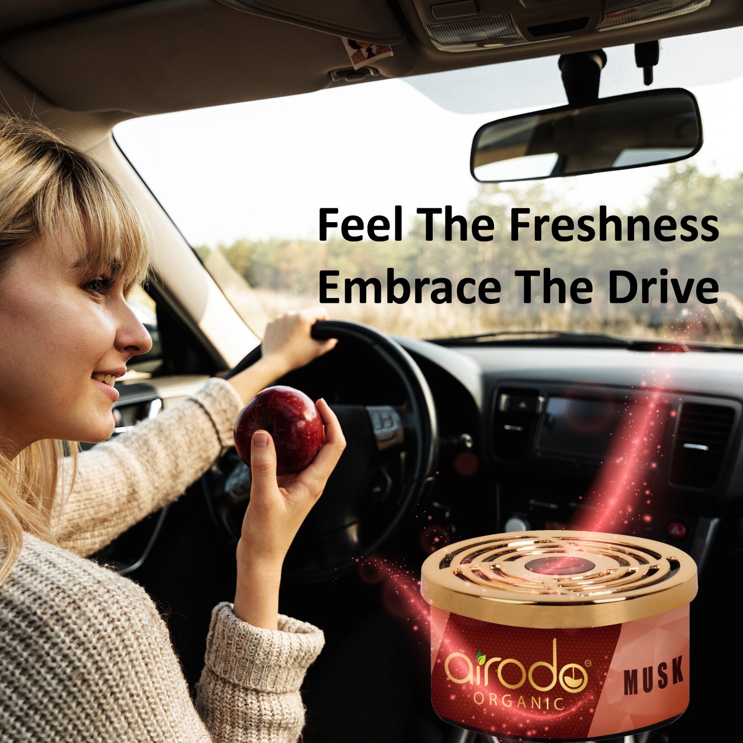 Organic Car Perfume,  Air Freshener to Freshen'up Your Car - 40 g