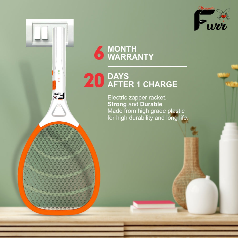 Mosquito Furr Rechargeable Mosquito Racket Fly Swatter Electric Insect Killer Indoor, Outdoor  (Bat)