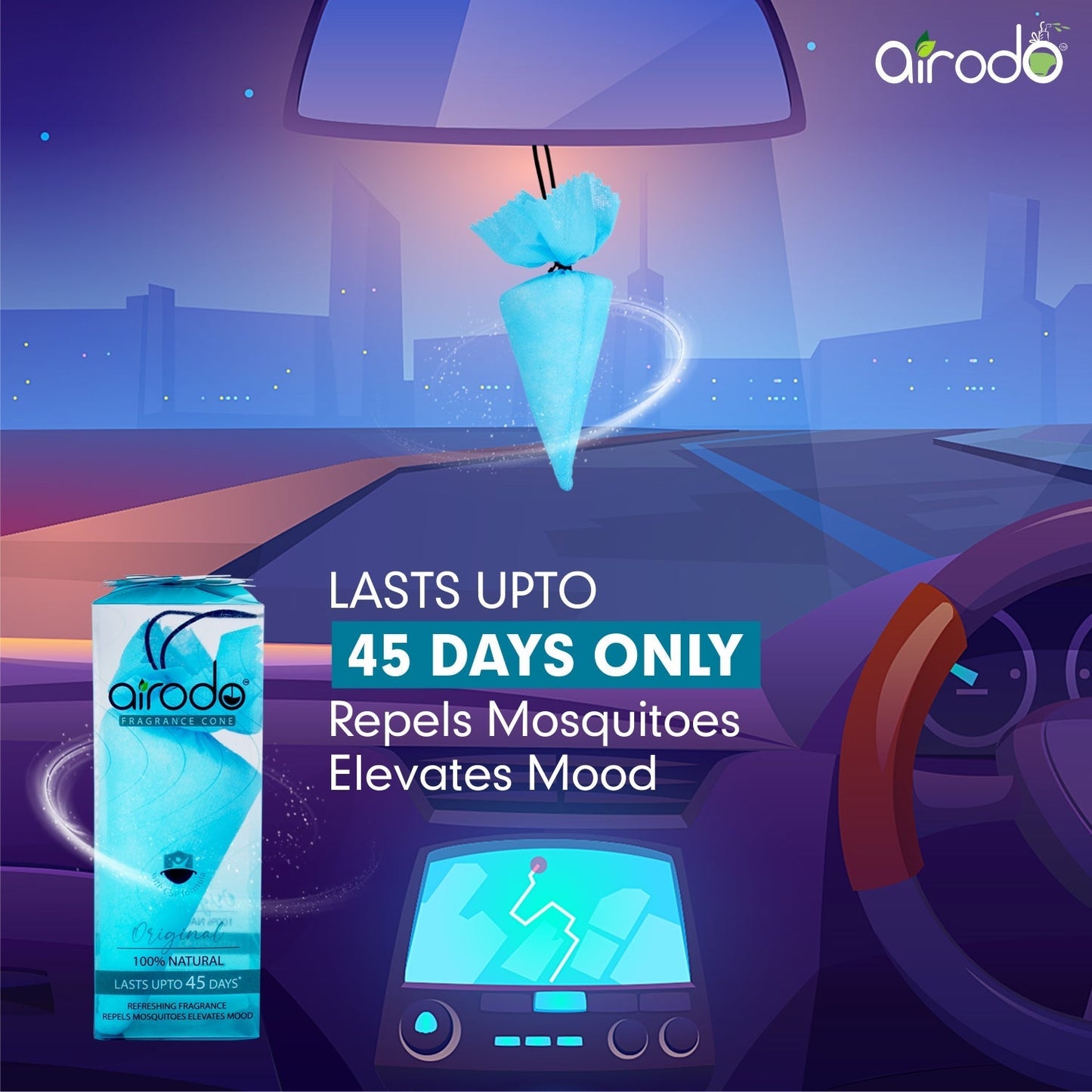 Original Camphor Cone - Room, Car and Air Freshener