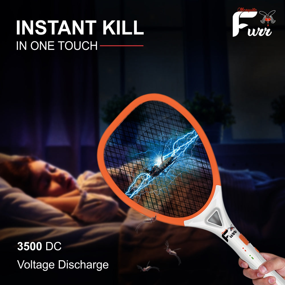 Mosquito Furr Rechargeable Mosquito Racket Fly Swatter Electric Insect Killer Indoor, Outdoor  (Bat)