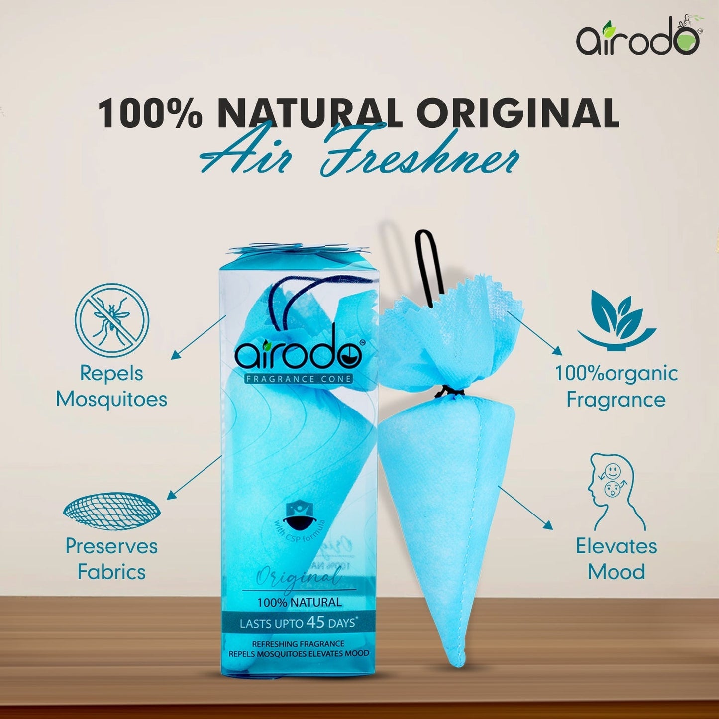 Original Camphor Cone - Room, Car and Air Freshener