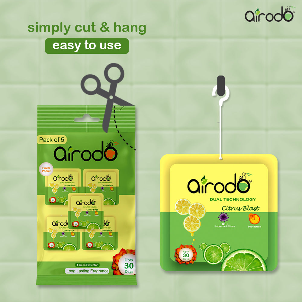 Air Freshener Citrus Blast Pocket Gel- 10 ml