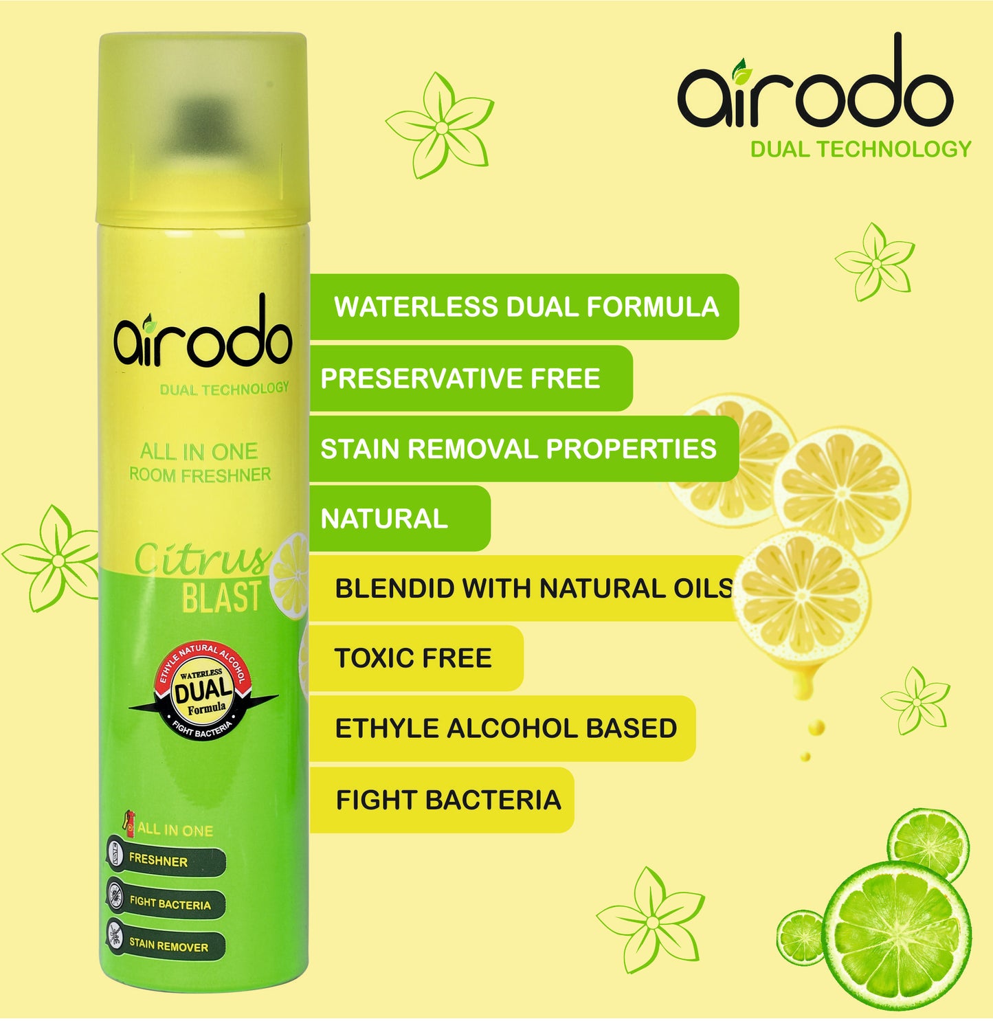 Air Freshener Room Fershner with Dual Technology Spray 250ml