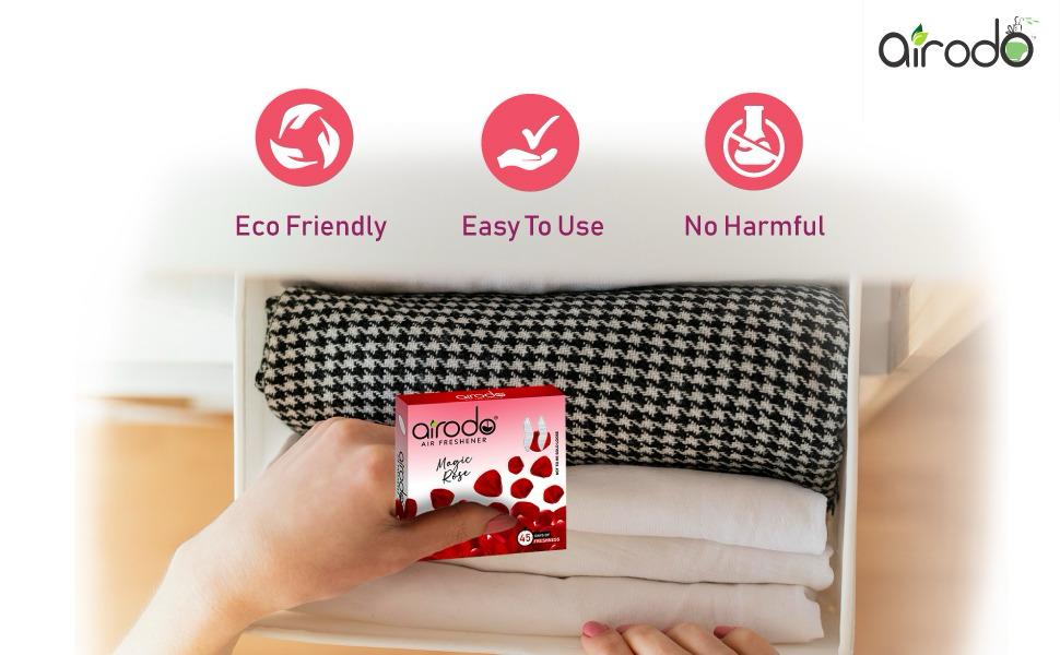 Air Freshener Blocks| Lasts Up To 45 Days | 24H Protection | Pack of 4