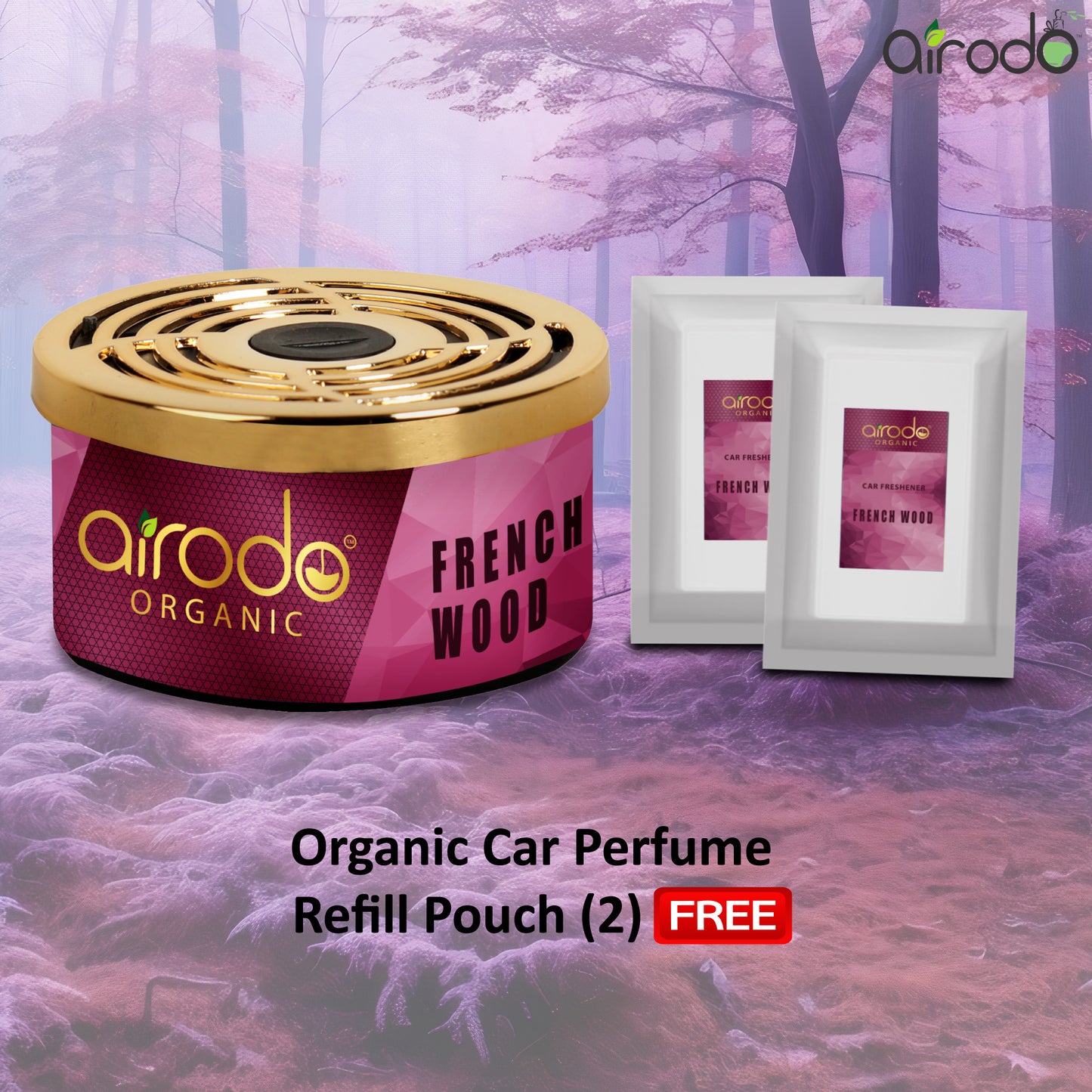French Wood Organic Car Perfume, Air Freshener to Freshen'up Your Car