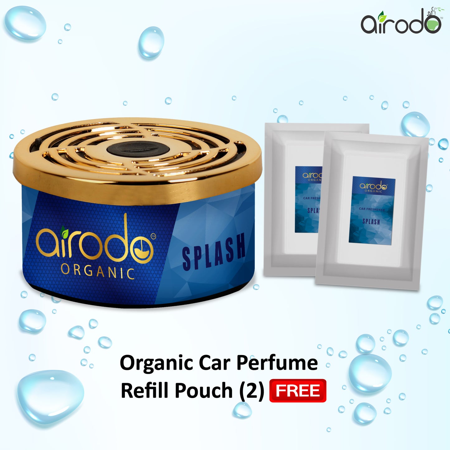 Dual Technology Organic Splash Air Fershner for Car Fragrance