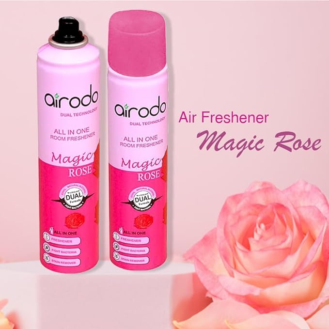 Magic Rose - Kitchen, Bathroom, Toilet and car Air Freshner with Dual technology