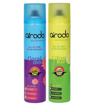 AIRODO Floral Fresh, Citrus Blast Spray  (2 x 1 Units)