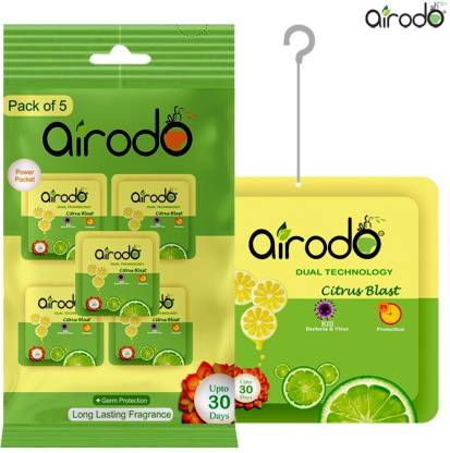 AIRODO Air Freshener Power Pocket Gel | Skin Friendly Assorted Mix Scents Refill  (3 x 10 g)