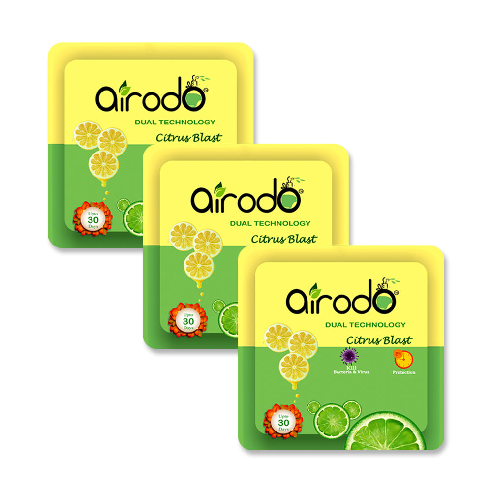 AIRODO Air Freshener Power Pocket Gel For Bathroom and Toilet, Fragrance Booster, Lasts Upto 30 Days for Office and Home