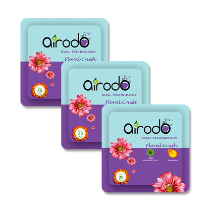 AIRODO Air Freshener Power Pocket Gel For Bathroom and Toilet, Fragrance Booster, Lasts Upto 30 Days for Office and Home