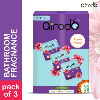 AIRODO Air Freshener Power Pocket Gel | Lavender Premium Fragrance Booster | Pack of 3 Refill  (3 x 10 g)