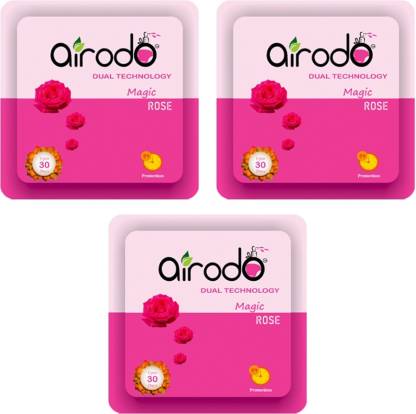 AIRODO Room Freshener Magic Rose Pocket Gel (Pack of- 03) Blocks  (3 x 10 ml)
