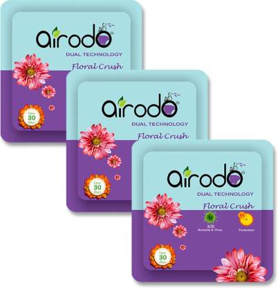AIRODO Air Freshener Power Pocket Gel | Long Lasting Premium Fragrance Booster Refill  (5 x 10 g)