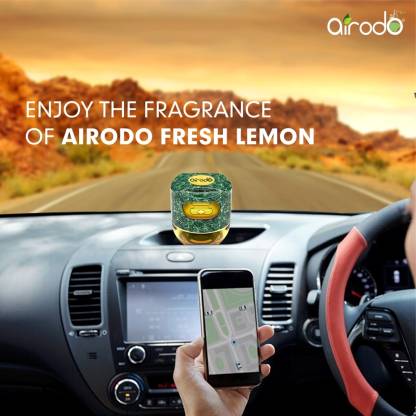 AIRODO Air Twist Lemon Fresh Yellow Car Freshener  (60 g)