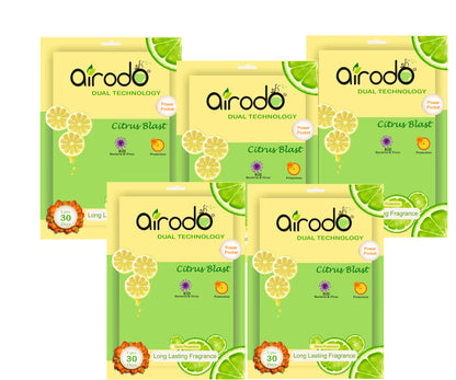 AIRODO Air Room Freshener Power Pocket Gel, Fragrance Booster, Lasts Upto 30 Days, Skin Friendly, Home Fragrance Fresh Scents for Bathroom, Toilet, Living Room, Office