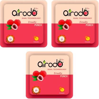 AIRODO Air Freshener Fruit Punch Pocket Gel (Pack Of -03) Blocks  (3 x 10 ml)