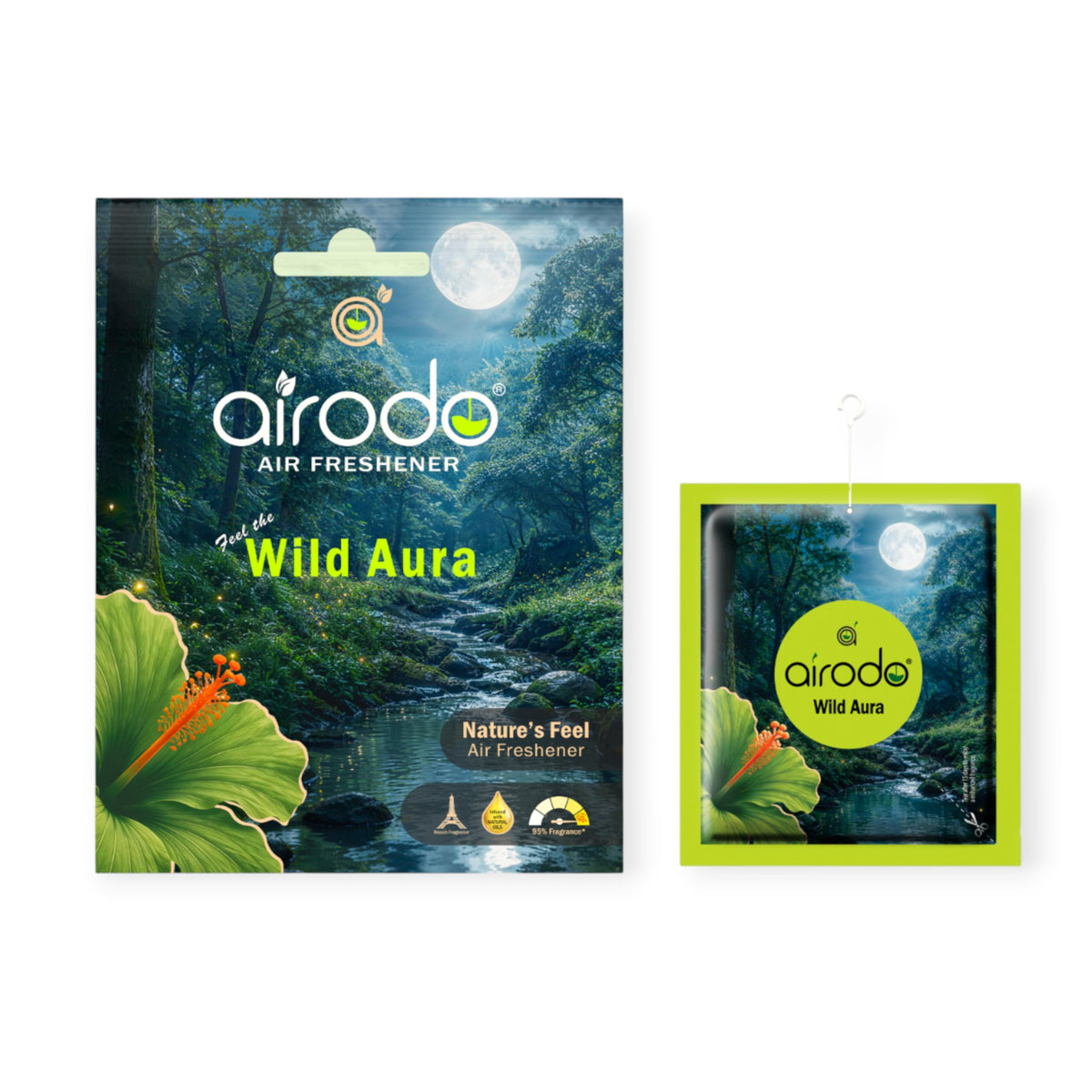 AIRODO Nature’s Touch Wild Aura Fragrance Pouch – 10g | Natural Long-Lasting Freshness