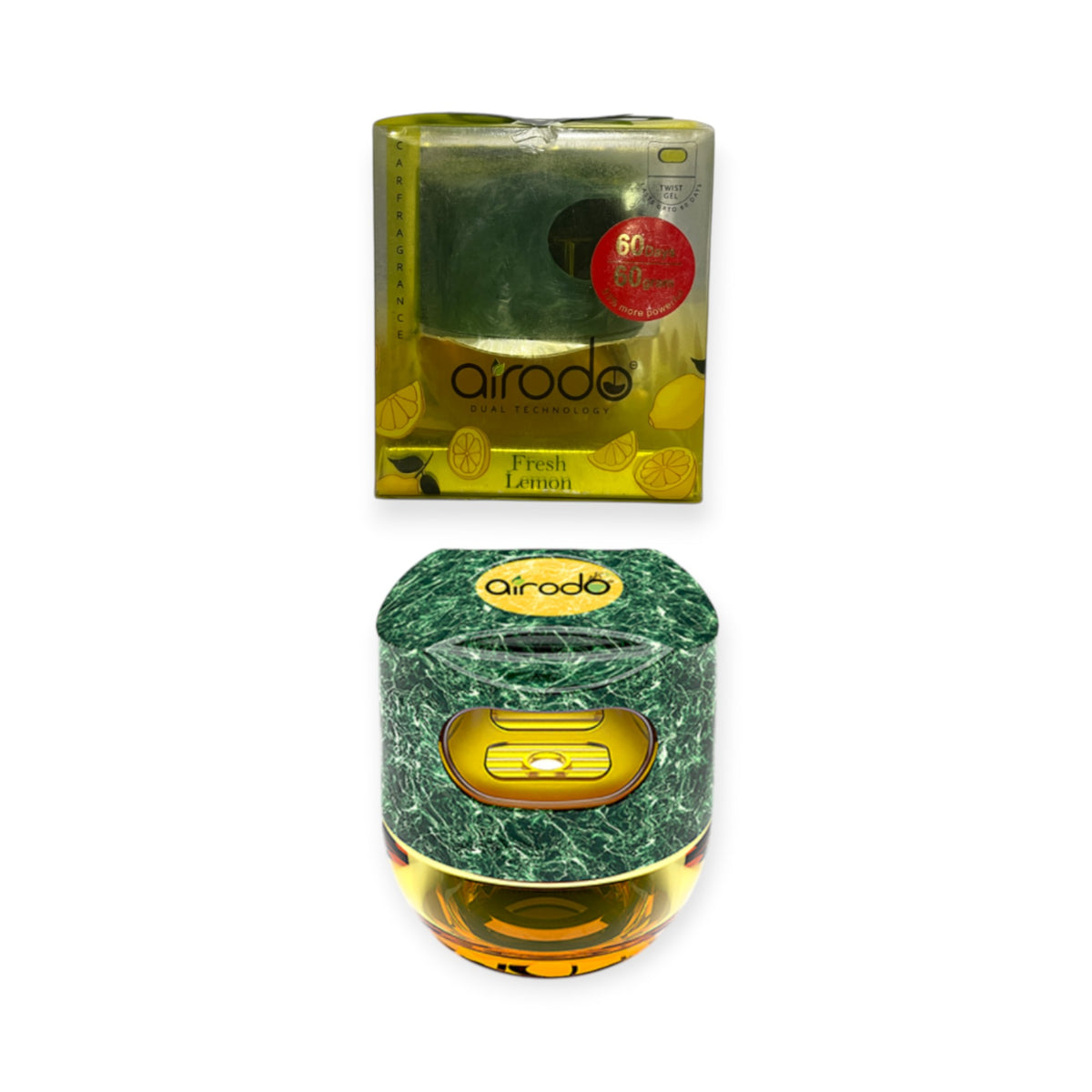AIRODO Air Twist Fresh Lemon Car Freshener Diffuser Air Twist Fresh Lemon Car Freshener (50 g)