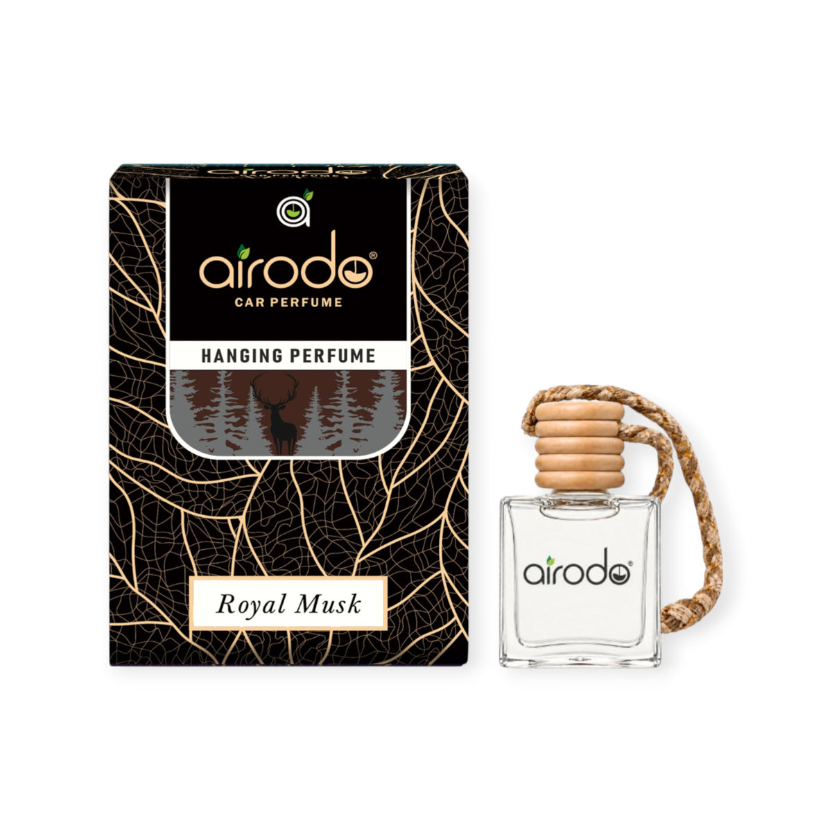 Airodo Car Hanging Perfume Pod | Royal Musk | Premium Car Air Freshener | Hanging Car Fragrance