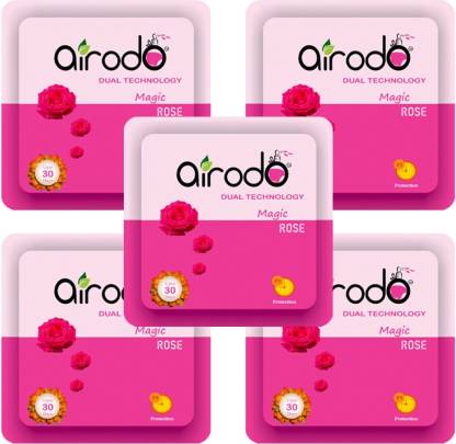 AIRODO Room Freshener Magic Rose Pocket Gel (Pack of- 05) Blocks  (5 x 10 ml)