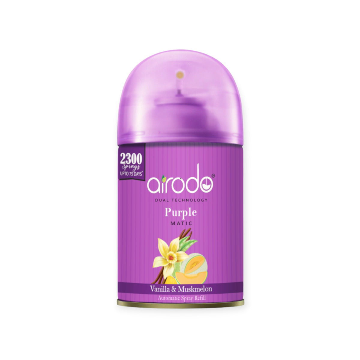 Vanilla and Muskmelon Purple Matic Automatic Air Fershner Oud & Musk with long lasting Fragrance