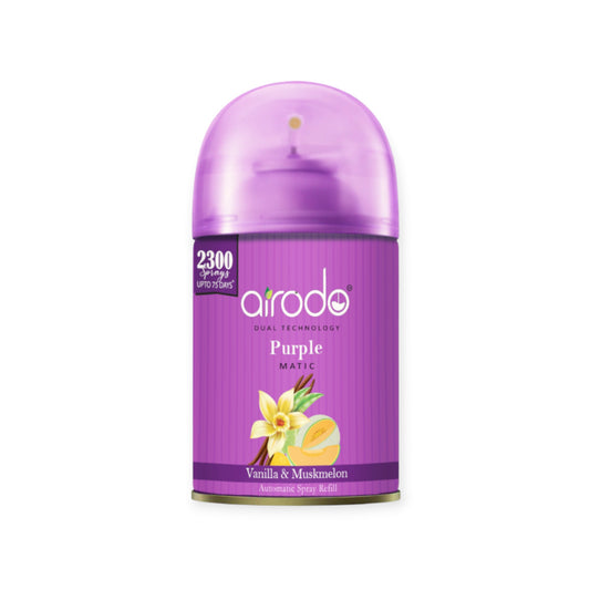 Vanilla and Muskmelon Purple Matic Automatic Air Fershner Oud & Musk with long lasting Fragrance